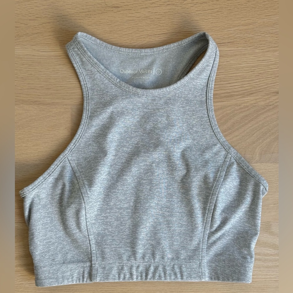 Outdoor Voices‎ High Neck Sports Bra Size S Gym Workout Running